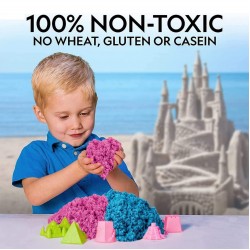 ( 1 kg ) Magic Cotton Sand Play Set with Shaping Tools and Inflatable Mattress